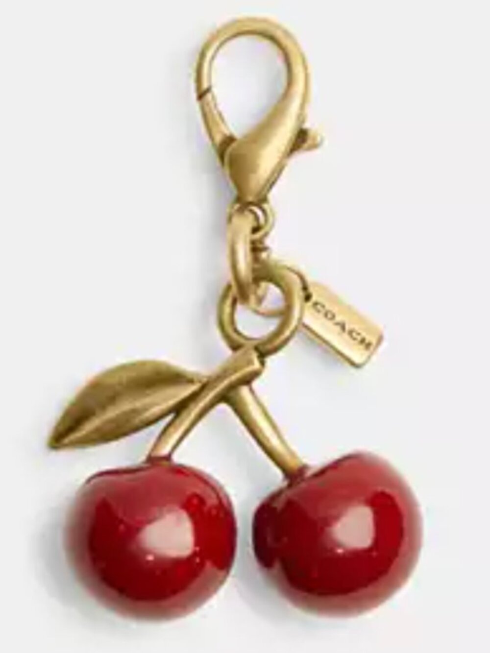 Coach Mini Cherry Charm NWTs